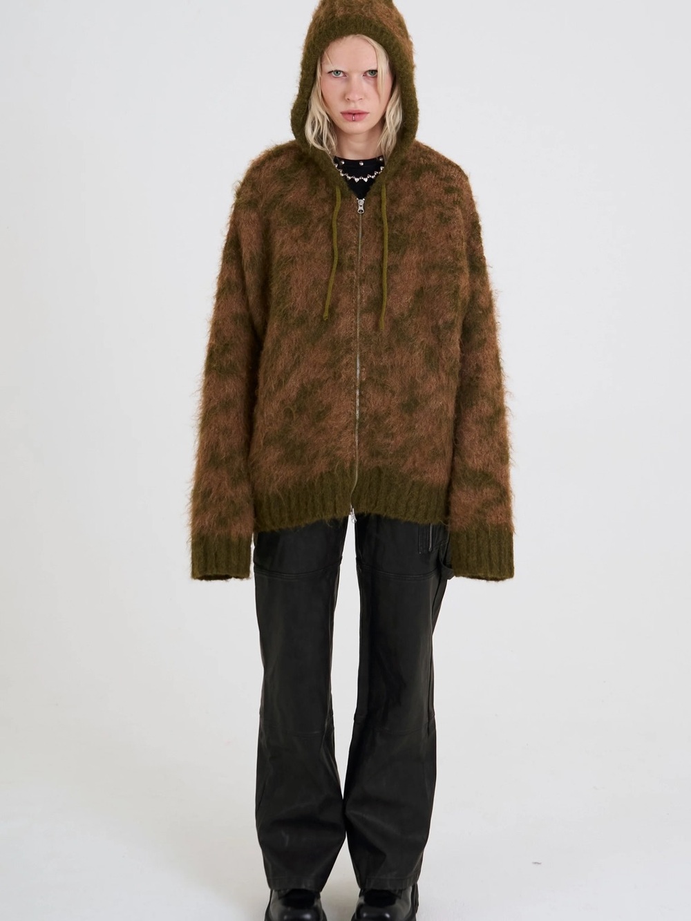 The Ragged Priest Arrakis Grunge Knit Hoodie